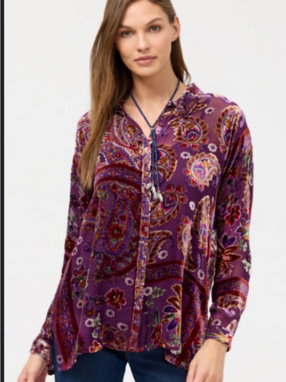 NWT Jhonny Was Slim Audrey Collared Shirt